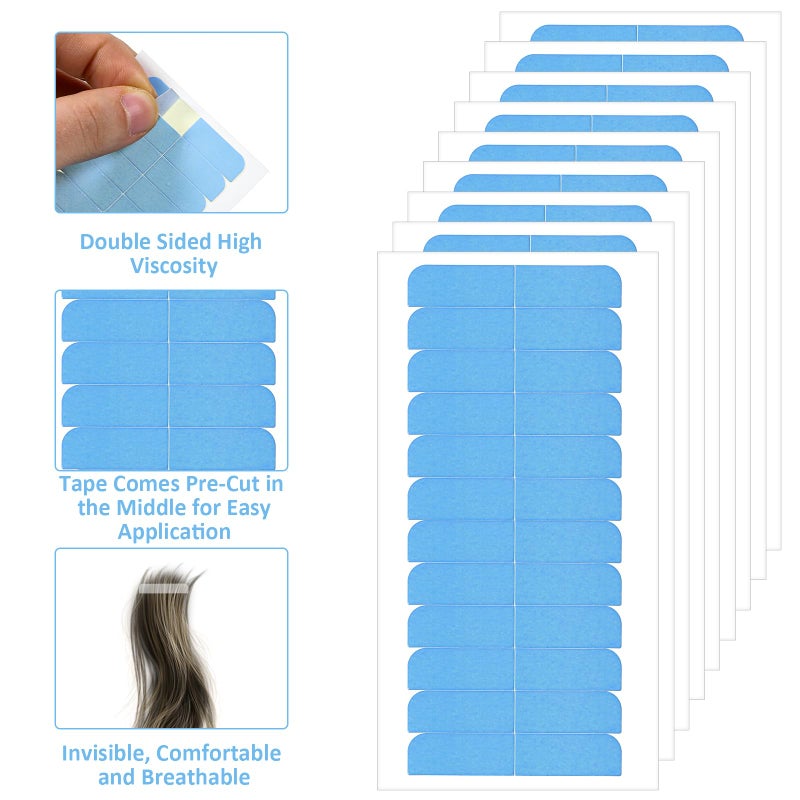 cobee 120Pcs Hair Extension Tape, Tape in Tapes Replacement, Taped for Hairs Extensions Double Sided Hair Taped, Invisible Tapes in Hairs Extensions for Lace Wigs Toupee Hairpiece Supplies - Image 3